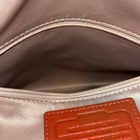 Coach Leather Ashley Burnt Orange convertible Bag W/ Hang tag EUC - Picture 9 of 14